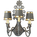 C173-WM 108-2 By ARTE DE MEXICO - Iron Lighting Collection Collection Premium Antique Bronze Finish Wrought Iron Wall Light